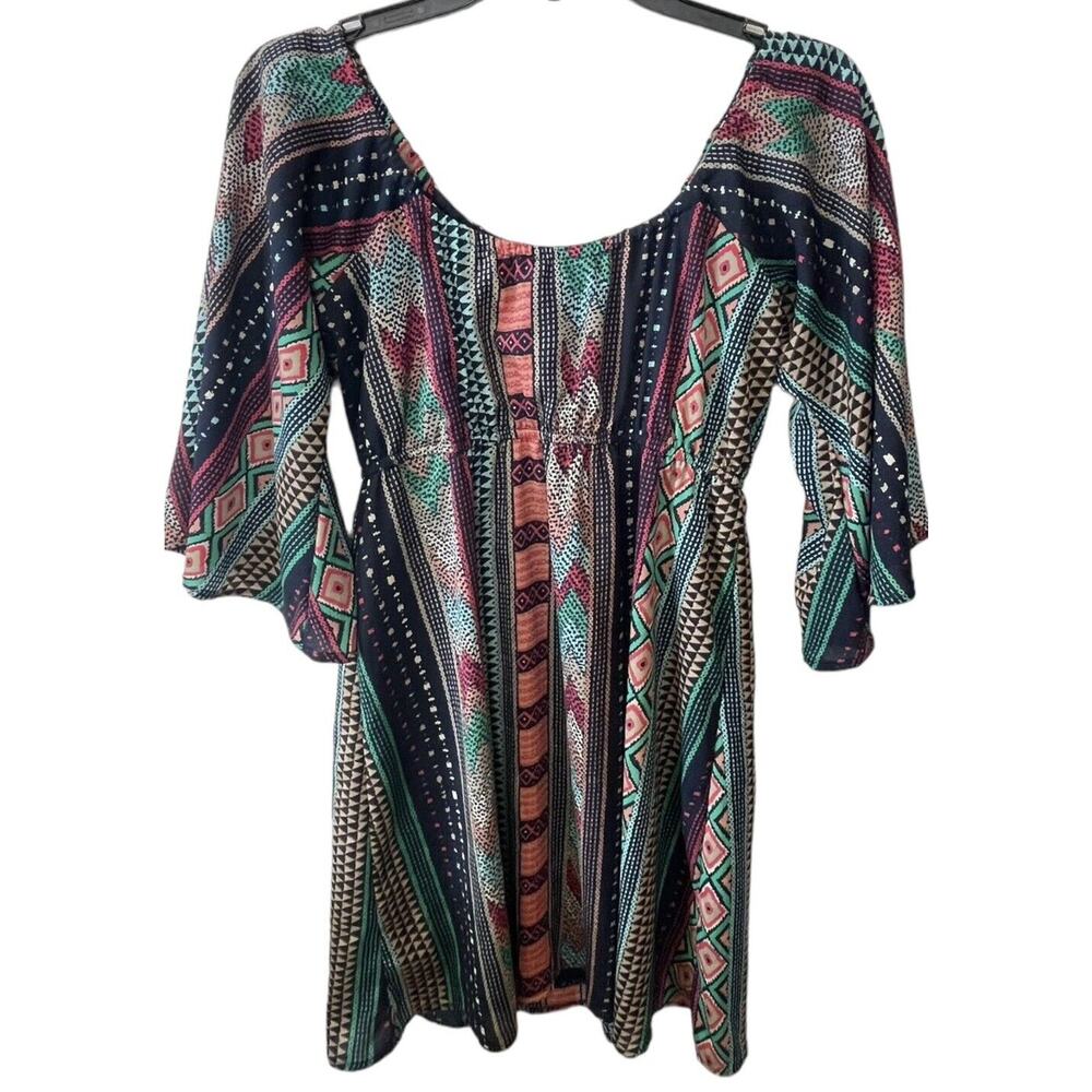 Anthropologie Judith March Women's Dress Bell Sleeves Off the Shoulder Small *